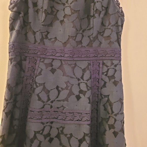 Altered State Navy Blue Sleeveless Lace dress Size Large - Picture 5 of 5